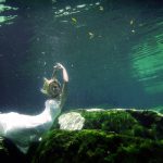 diving bridal cenote trash the dress cozumel photography