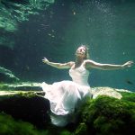 underwater bridal cenote trash the dress cozumel photography